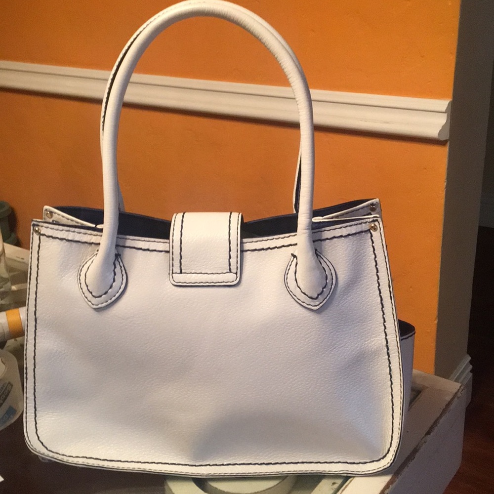 Antonio Melani   Leather White and blue  handbag - Picture 2 of 4